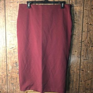 Burgundy Skirt